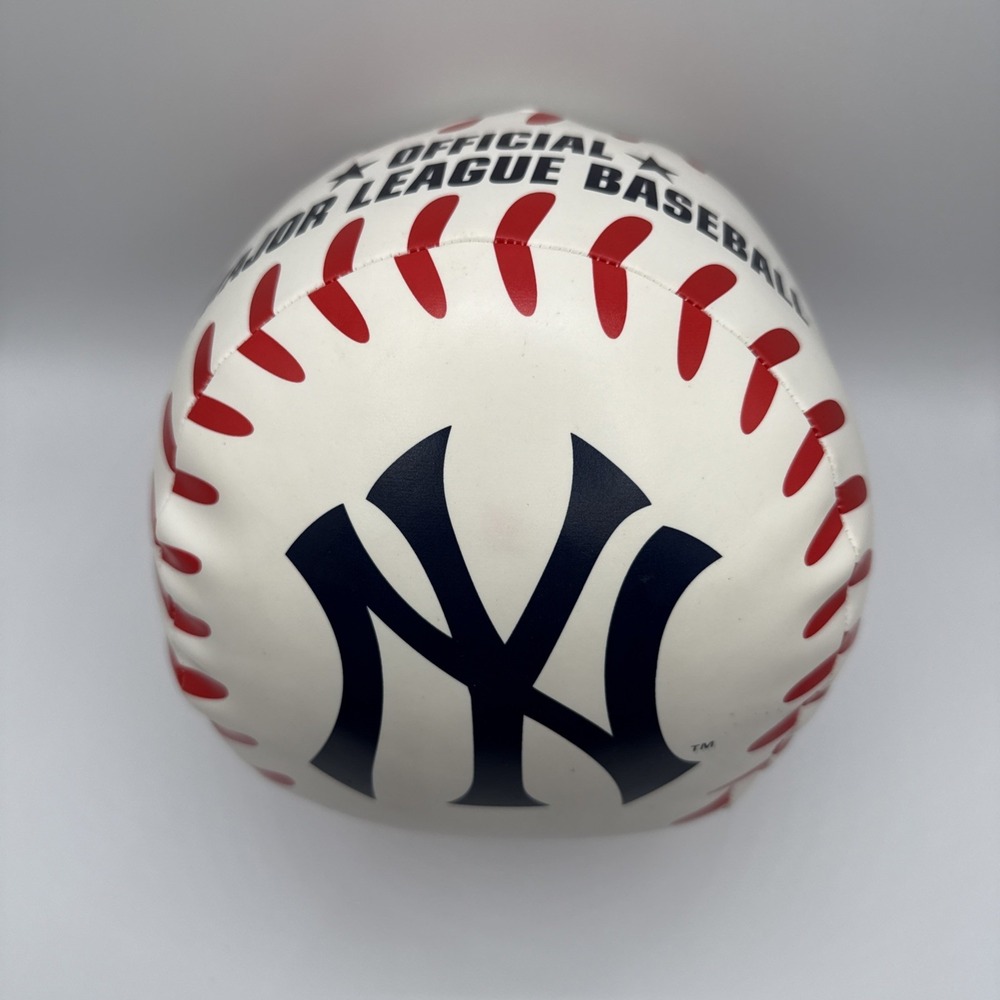 Official MLB Baseball Rawlings PU Plush Stuffed Toy New York Yankees Large 8"